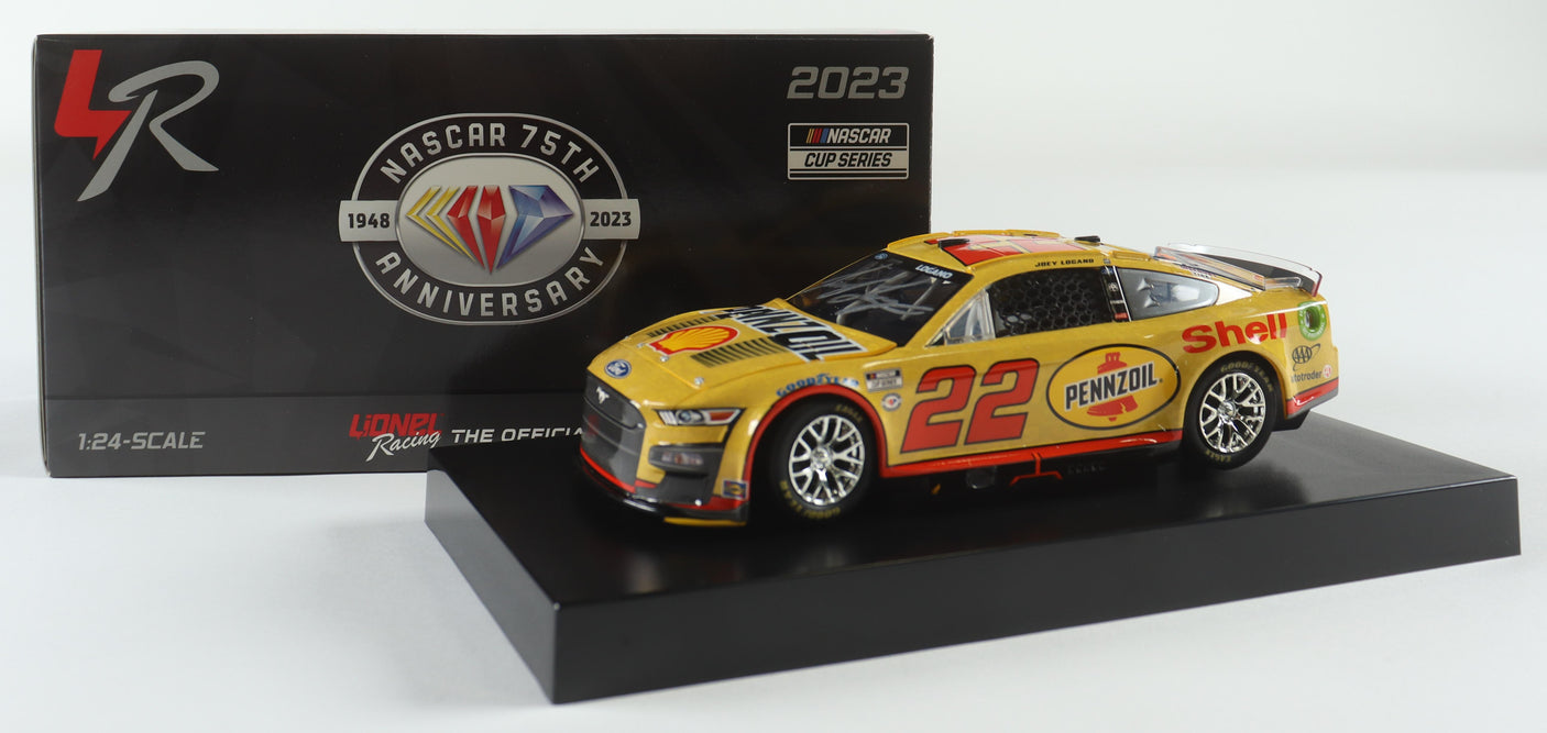 Joey Logano Signed 2023 Shell Penske 100 Wins NASCAR Diecast (1:24, Limited Edition)