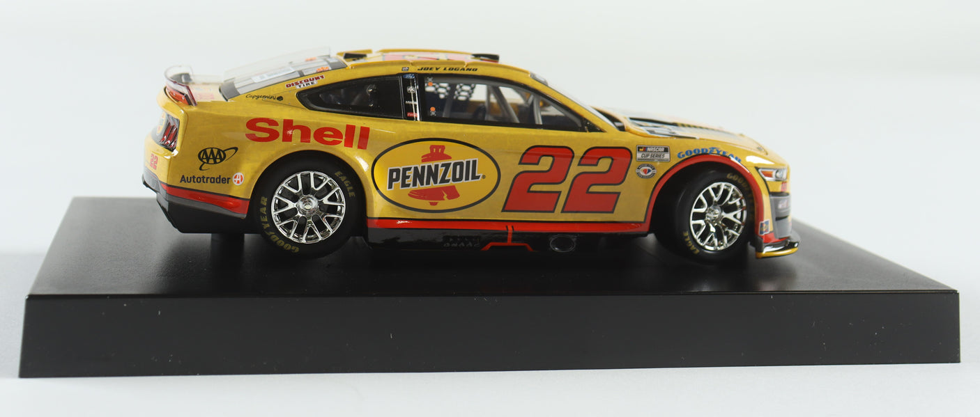 Joey Logano Signed 2023 Shell Penske 100 Wins NASCAR Diecast (1:24, Limited Edition)