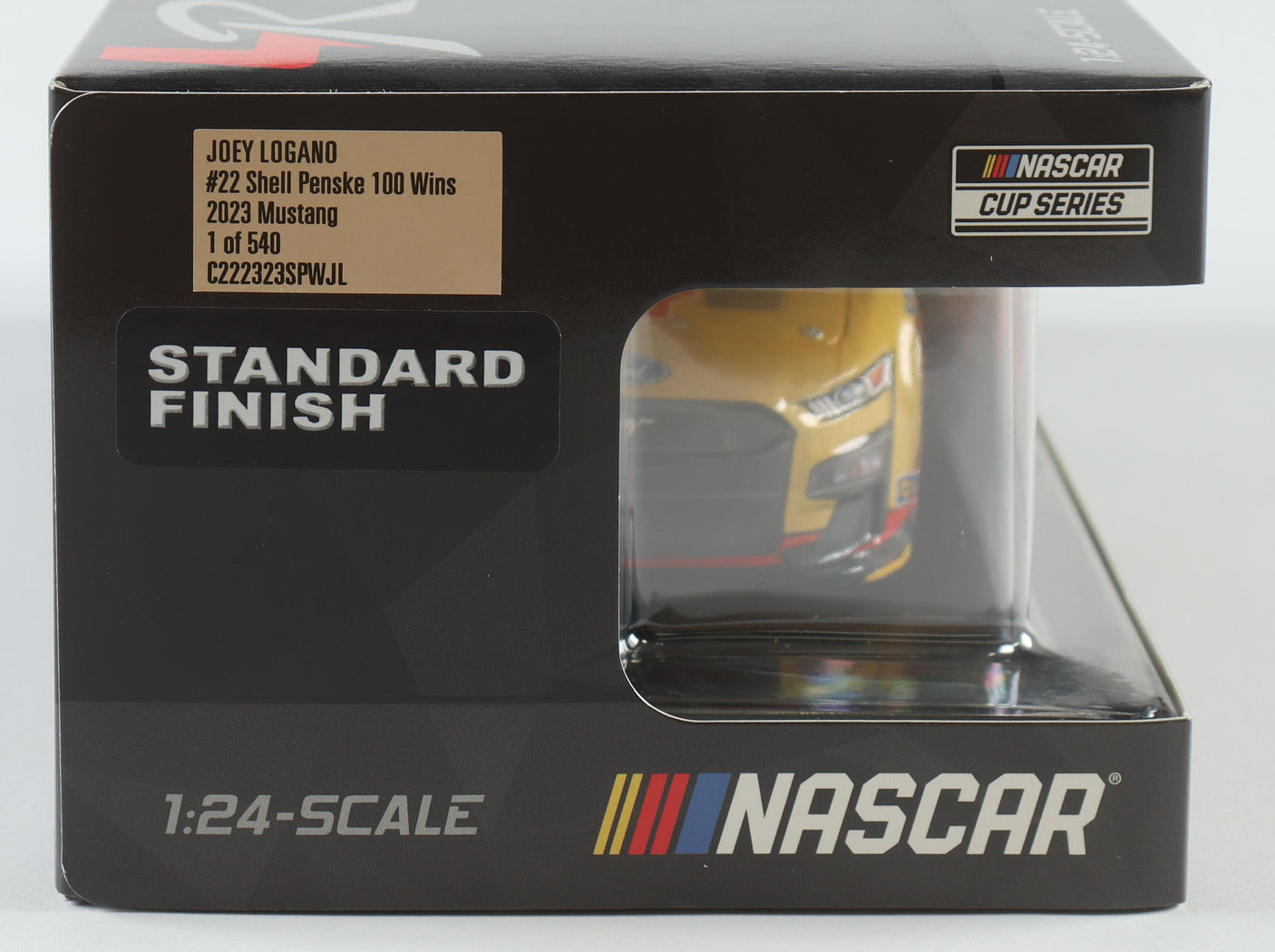 Joey Logano Signed 2023 Shell Penske 100 Wins NASCAR Diecast (1:24, Limited Edition)