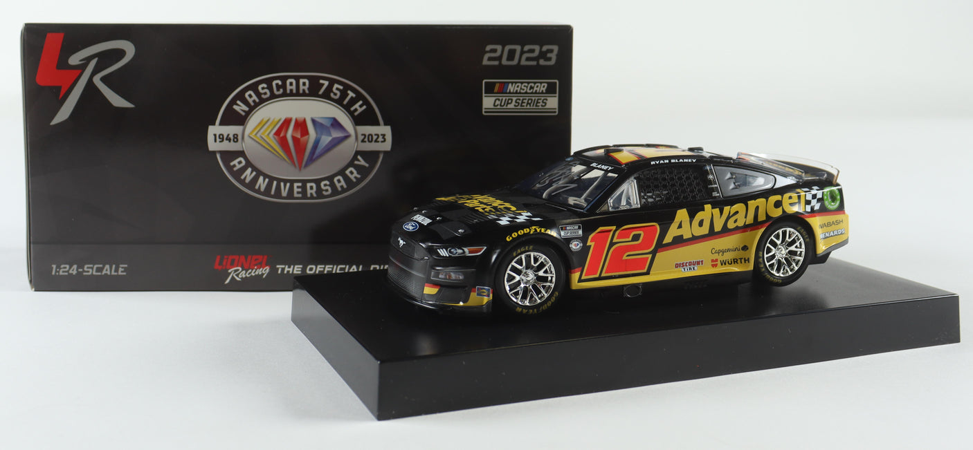 Ryan Blaney Autographed 2023 Advanced Auto Parts 1:24 Diecast Car – Limited Edition