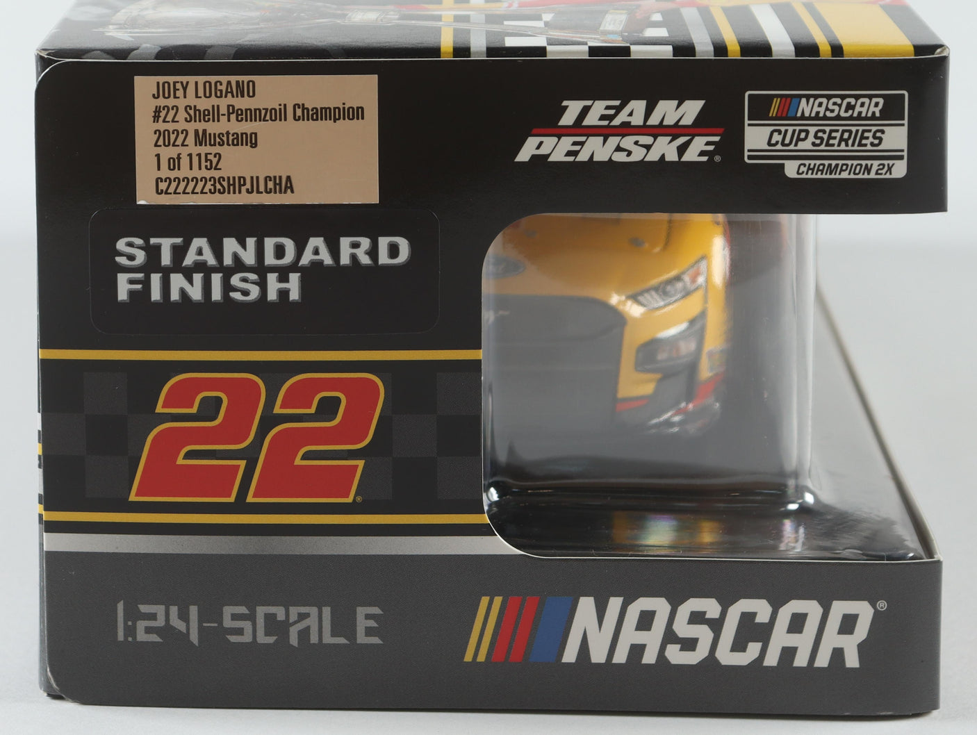 Joey Logano Signed 2022 Shell-Pennzoil Phoenix Win | Raced Version | 1:24 Diecast Car (PA)