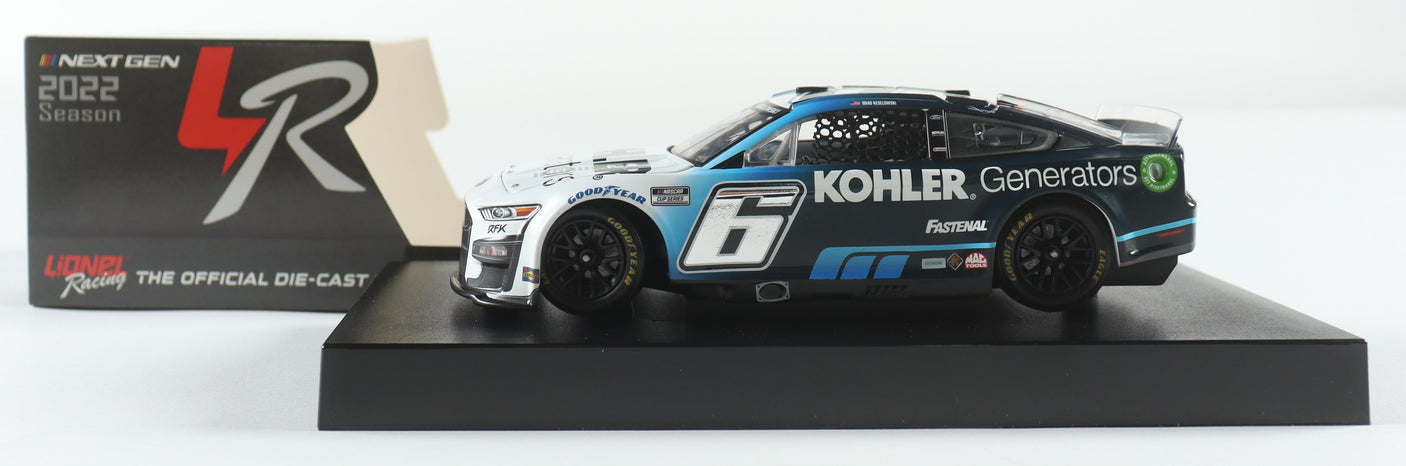 Brad Keselowski Signed 1:24 Diecast Car | 2022 Kohler #6 Ford Mustang (Limited Edition)