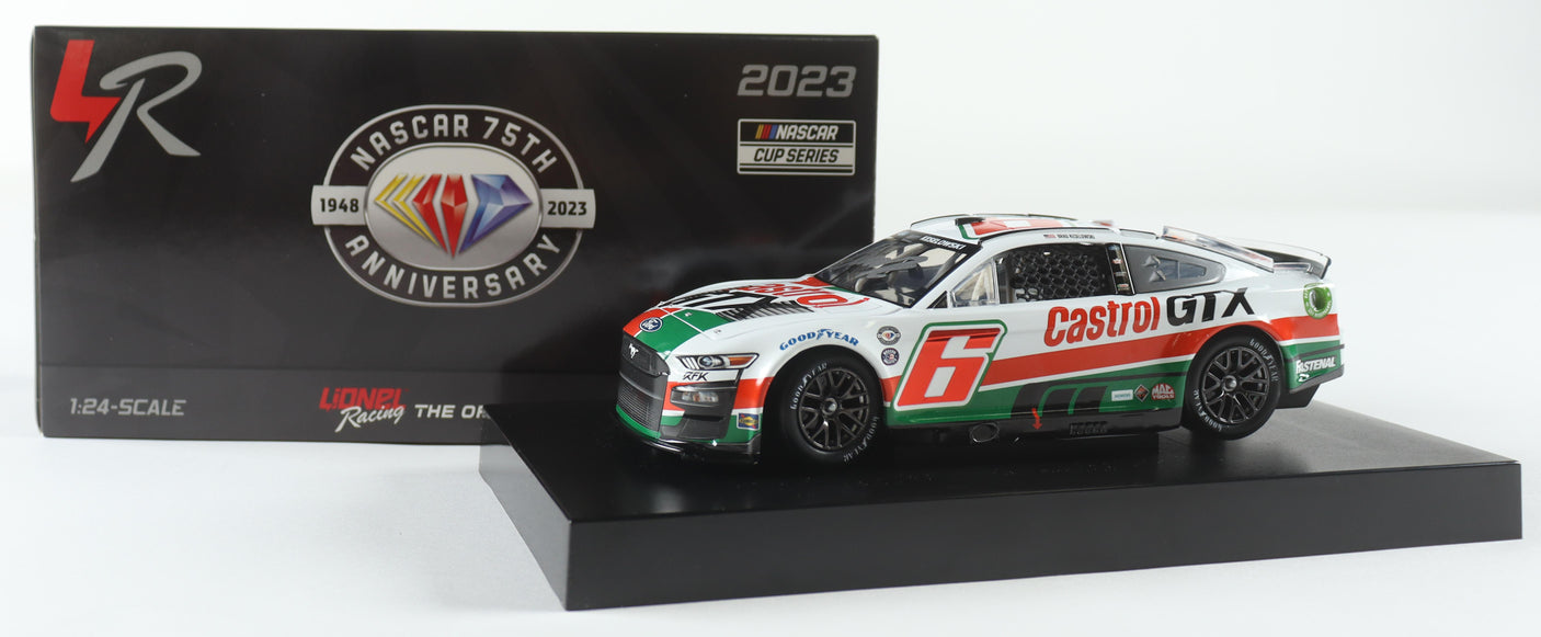 Brad Keselowski Signed 2023 Castrol GTX 1:24 Throwback Diecast Car (Limited Edition)