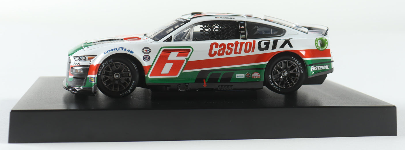 Brad Keselowski Signed 2023 Castrol GTX 1:24 Throwback Diecast Car (Limited Edition)