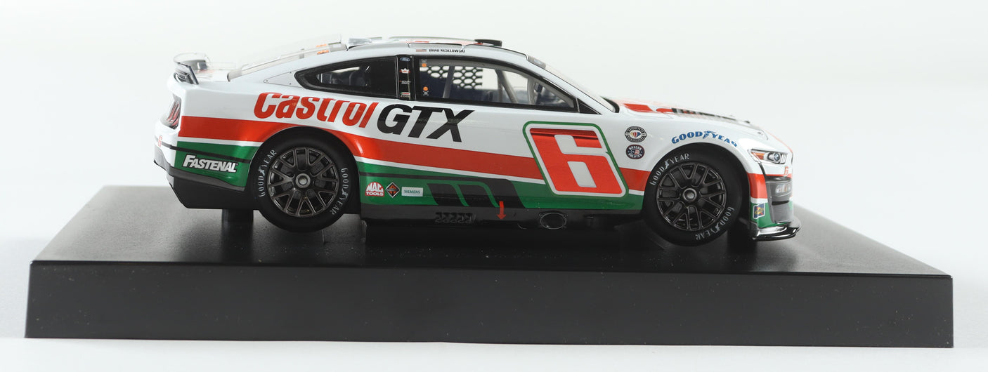 Brad Keselowski Signed 2023 Castrol GTX 1:24 Throwback Diecast Car (Limited Edition)