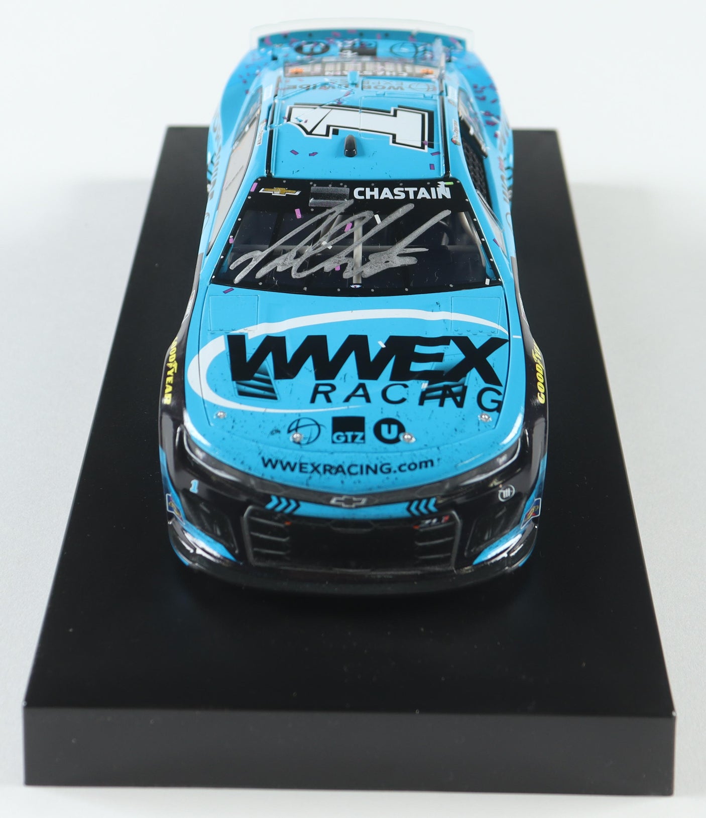 Ross Chastain Autographed 2023 Nashville Win 1:24 Raced Diecast (PA)