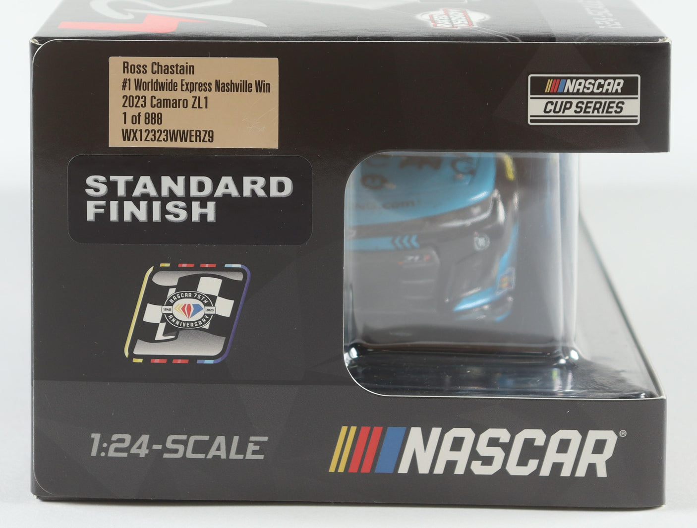 Ross Chastain Autographed 2023 Nashville Win 1:24 Raced Diecast (PA)