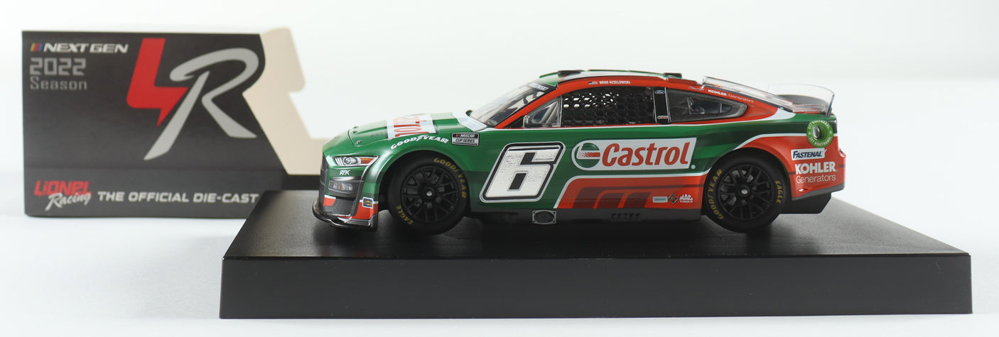 Brad Keselowski Signed 2022 Castrol #6 1:24 Diecast Car (Limited Edition)