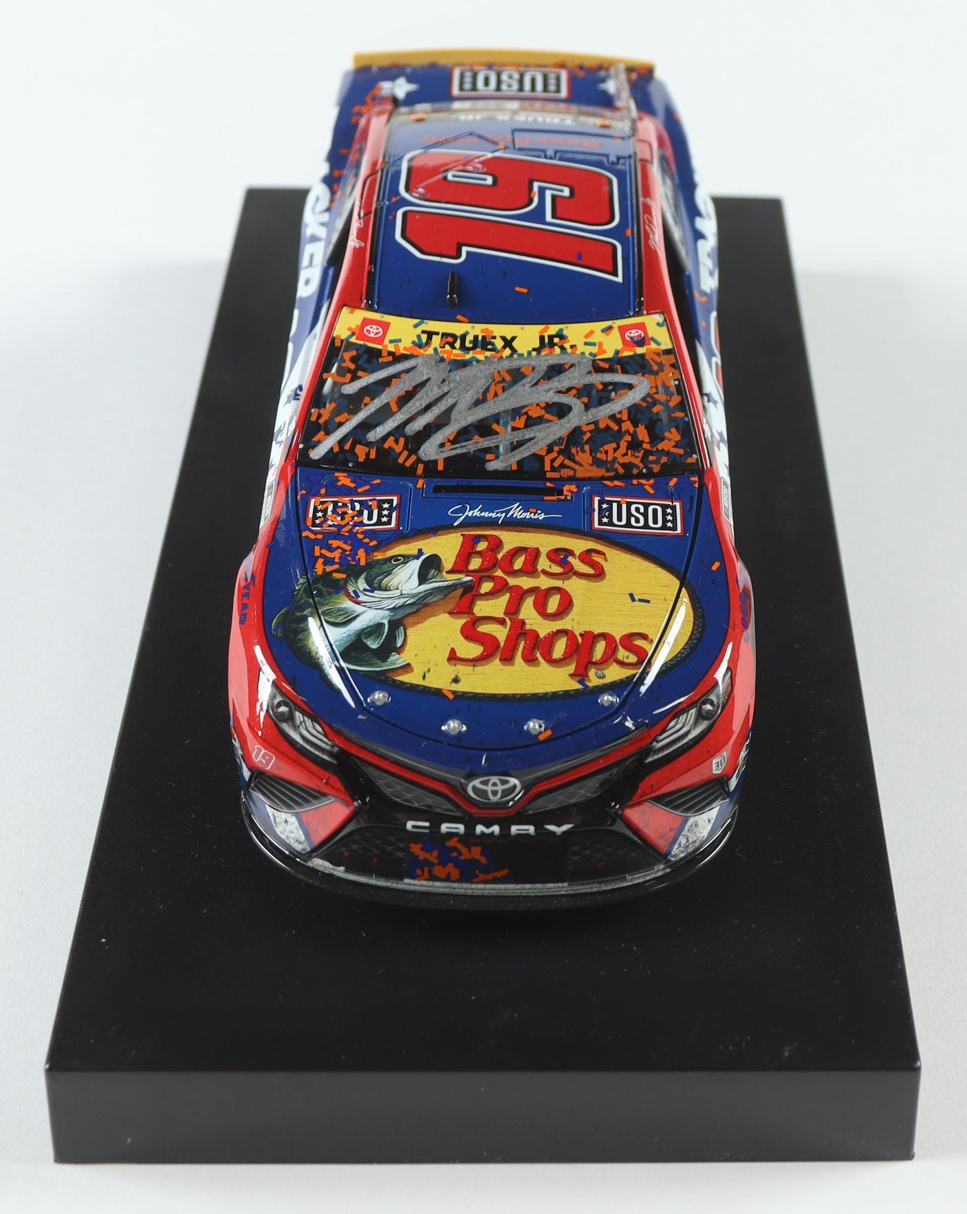 Martin Truex Jr. Autographed 2021 Bass Pro Shops Patriotic Richmond Win 1:24 Diecast Car