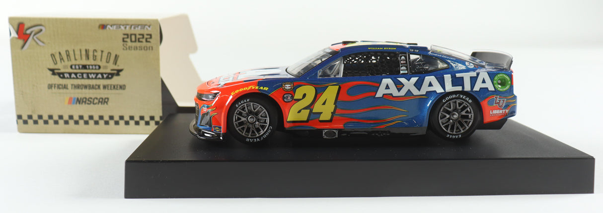 William Byron Signed 2022 Axalta Throwback 1:24 Diecast Car (PA)