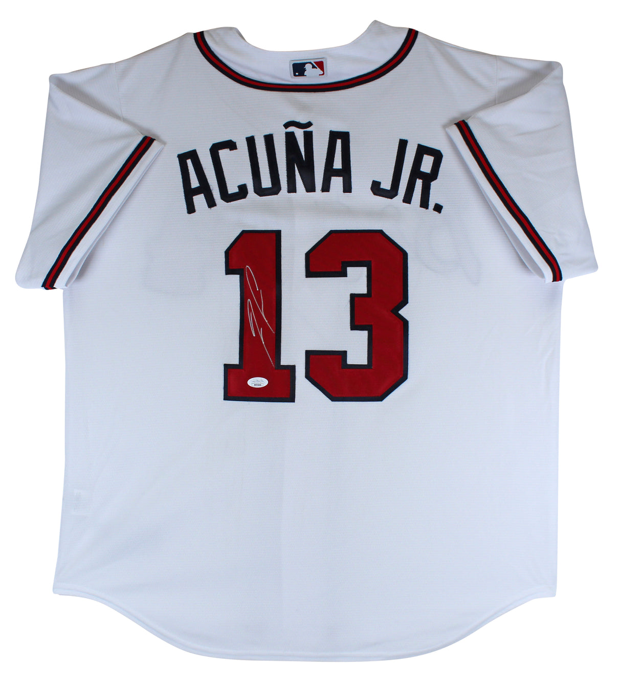 Braves Ronald Acua Jr. Authentic Signed White Majestic Cool Base Jersey JSA