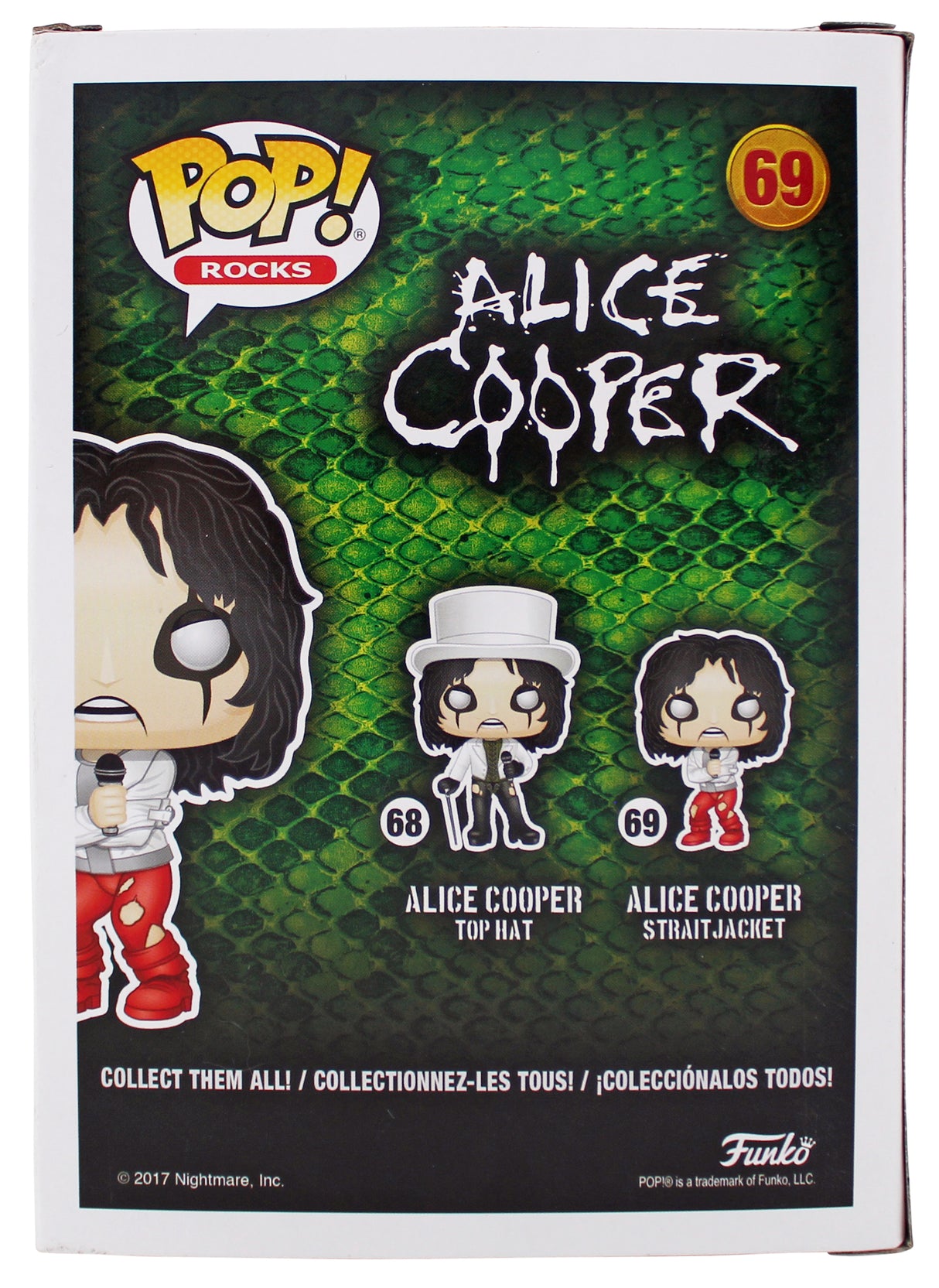 Alice Cooper "HOF 2011" Signed #69 Funko Pop Vinyl Figure BAS Witness #1W793263