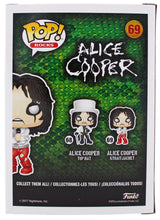 Alice Cooper "HOF 2011" Signed #69 Funko Pop Vinyl Figure BAS Witness #1W793262