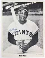 Giants Willie Mays "Best Wishes" Signed 8x10 Photo Rookie Era Signature! JSA LOA