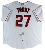 Angels Mike Trout Authentic Signed White Majestic Cool Base Jersey MLB Holo