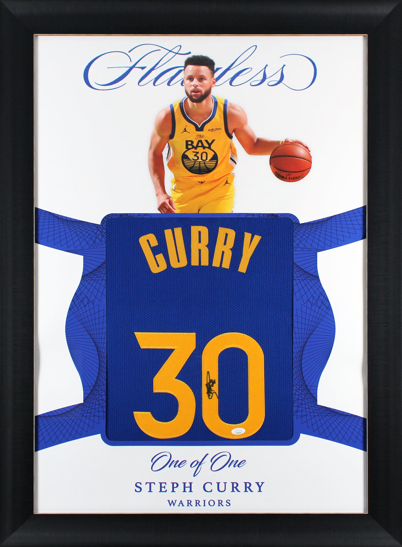 Stephen Curry Authentic Signed One of One Jersey Framed Display JSA