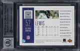 Ravens Ray Lewis Signed 2002 UD Piece Of History #8 Card Auto 10! BAS Slabbed