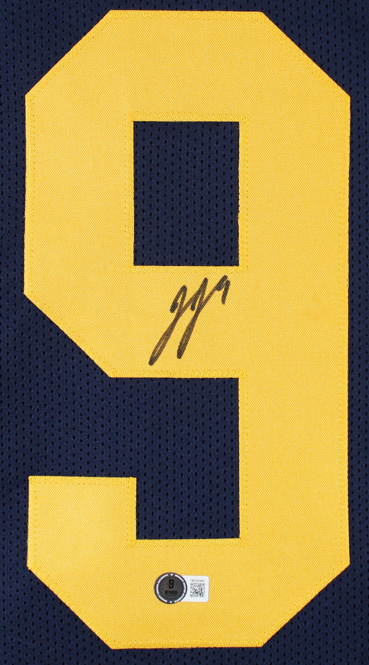 Michigan JJ McCarthy Authentic Signed Navy Blue Pro Style Jersey BAS Witness 2