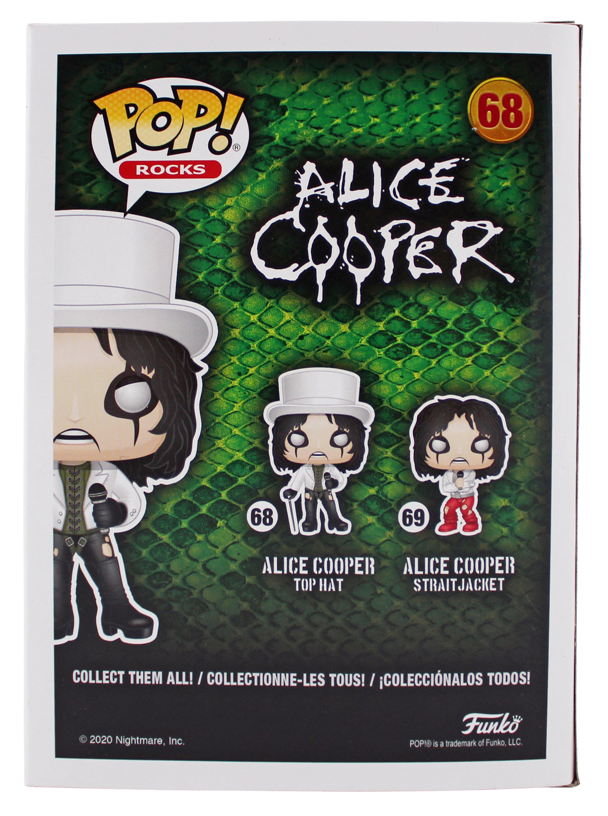 Alice Cooper "Poison" Signed #68 Funko Pop Vinyl Figure BAS Witnessed #1W793204