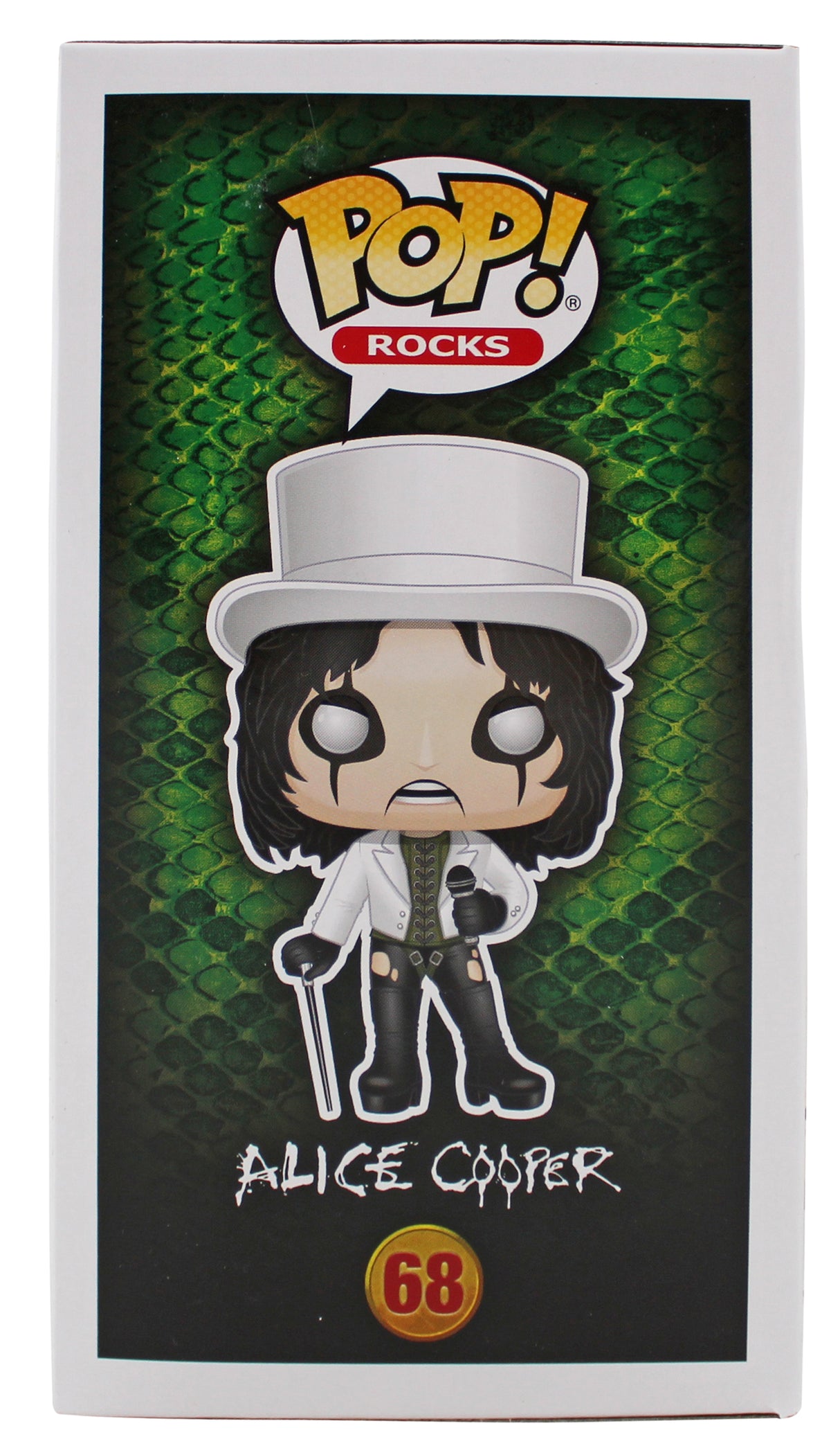 Alice Cooper "Poison" Signed #68 Funko Pop Vinyl Figure BAS Witnessed #1W793204