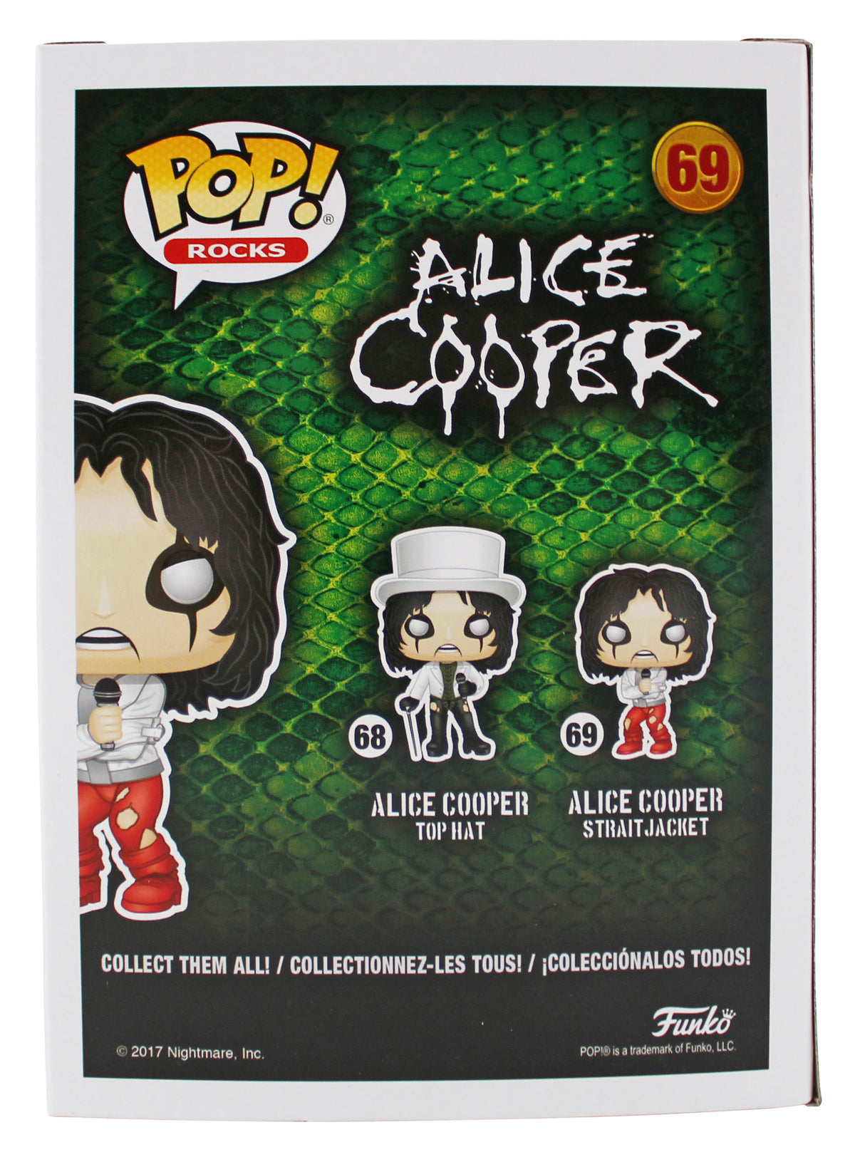 Alice Cooper "Schools Out!" Signed #69 Funko Pop Vinyl Figure BAS Wit #1W793301