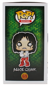 Alice Cooper "Schools Out!" Signed #69 Funko Pop Vinyl Figure BAS Wit #1W793301