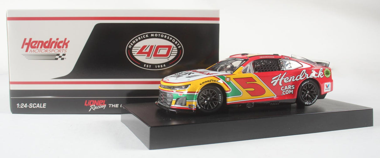 Kyle Larson Signed 2024 HendrickCars 1:24 Throwback Diecast