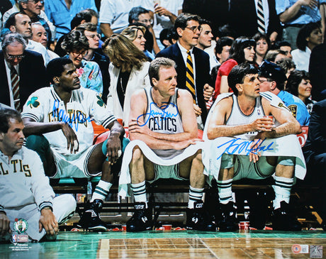 Celtics Larry Bird, Kevin McHale & Robert Parish Signed 16x20 Photo BAS Witness