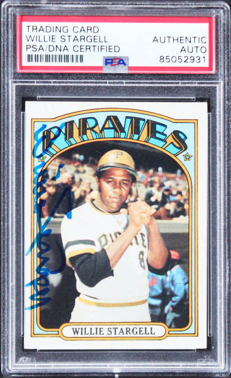 Pirates Willie Stargell Authentic Signed 1972 Topps #447 Card PSA/DNA Slabbed