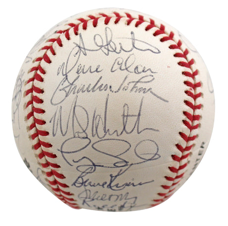 1997 Marlins (27) Leyland, Bonilla, Sheffield +24 Signed Baseball BAS #AB92955