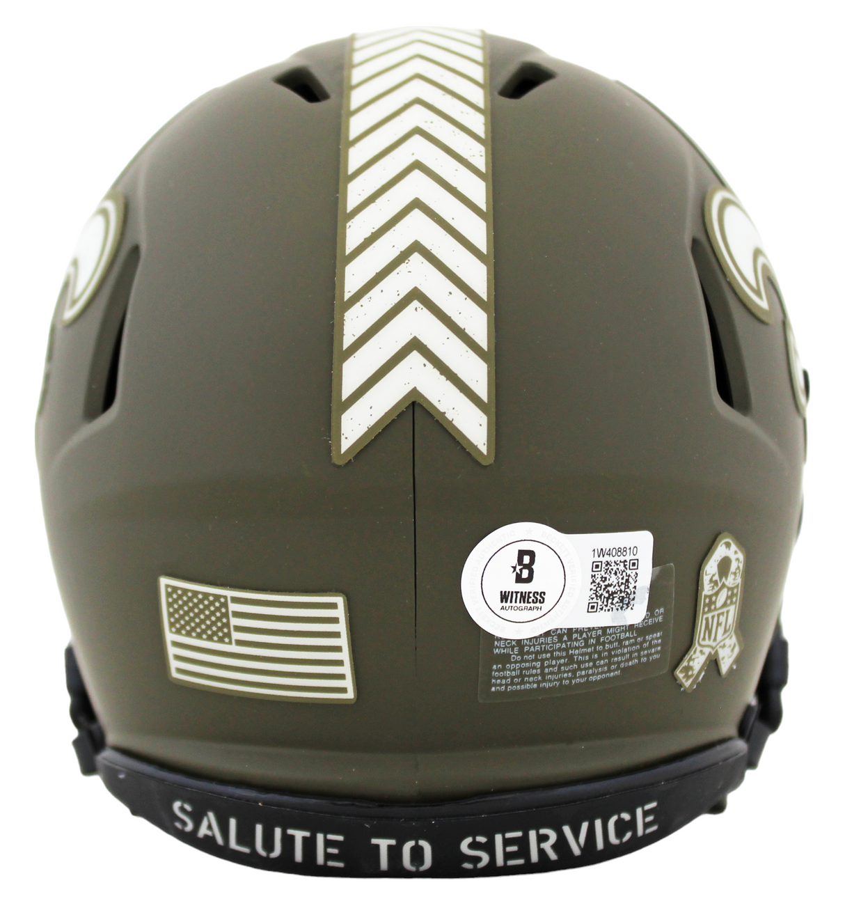 Saints Alvin Kamara Signed Salute To Service Speed Mini Helmet BAS Witnessed