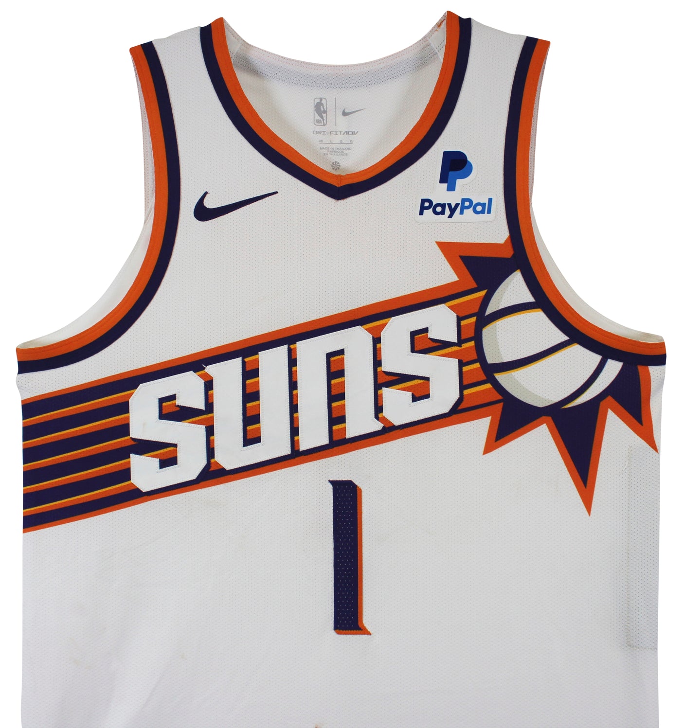 Suns Devin Booker Game Worn 11/19/23 Vs Utah White Nike Jersey Photomatched! RGU