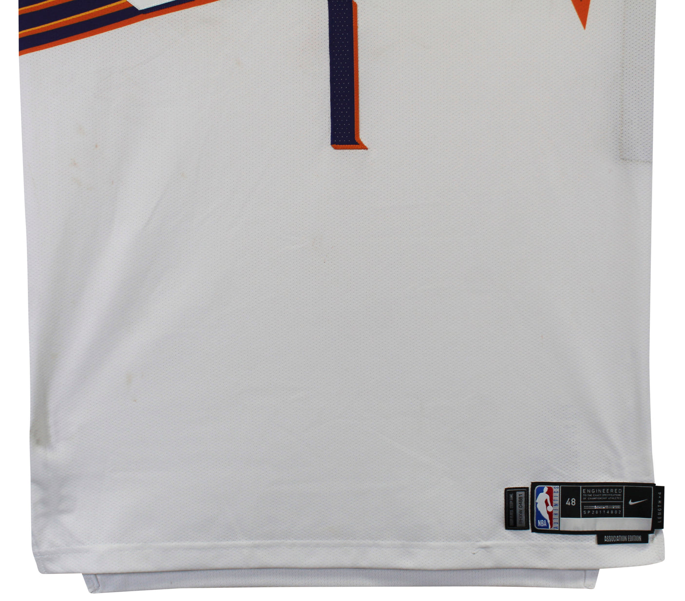 Suns Devin Booker Game Worn 11/19/23 Vs Utah White Nike Jersey Photomatched! RGU