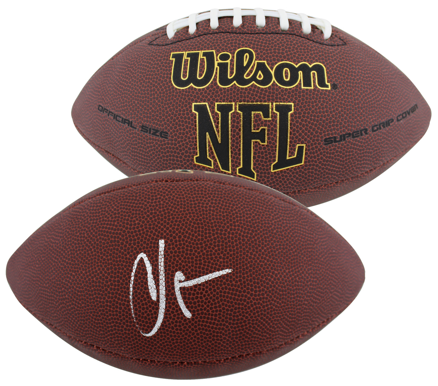 Bengals Chad Johnson Authentic Signed Wilson Super Grip Nfl Football BAS Witness