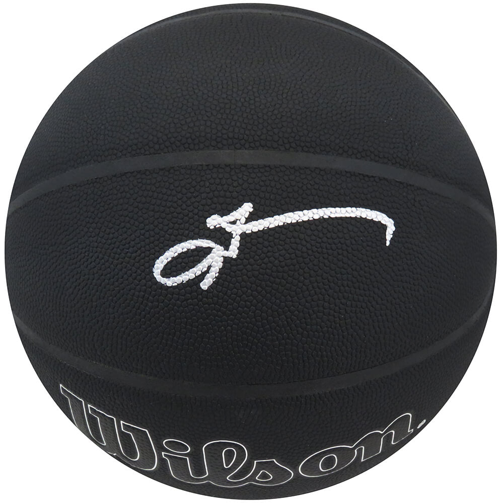 Allen Iverson Signed Wilson I/O Black 75th Anniversary Logo NBA Basketball