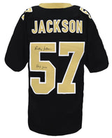 Rickey Jackson Signed Black Custom Football Jersey w/HOF 2010