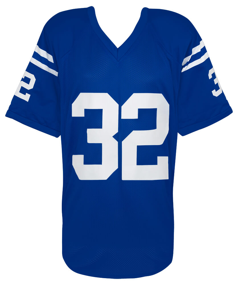 Edgerrin James Signed Blue Custom Football Jersey