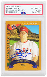 Bobby Jenks Signed 2002 Topps Traded Rookie Baseball Card #T172 - (PSA Encapsulated)