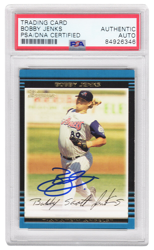 Bobby Jenks Signed 2002 Bowman Rookie Baseball Card #400 - (PSA Encapsulated)