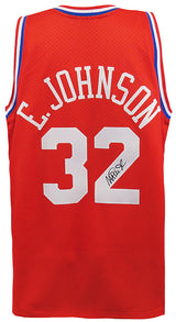 Magic Johnson Signed 1991 All Star Game M&N Red Throwback Swingman Jersey