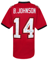 Brad Johnson Signed Red Custom Football Jersey w/SB XXXVII Champs