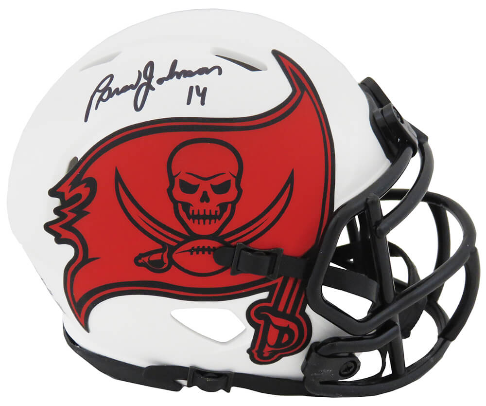 Brad Johnson Signed Tampa Bay Buccaneers Lunar Eclipse Riddell Speed Mini Helmet