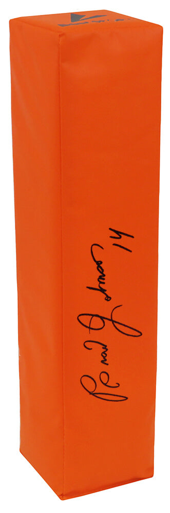 Brad Johnson Signed BSN Orange Football Endzone Pylon