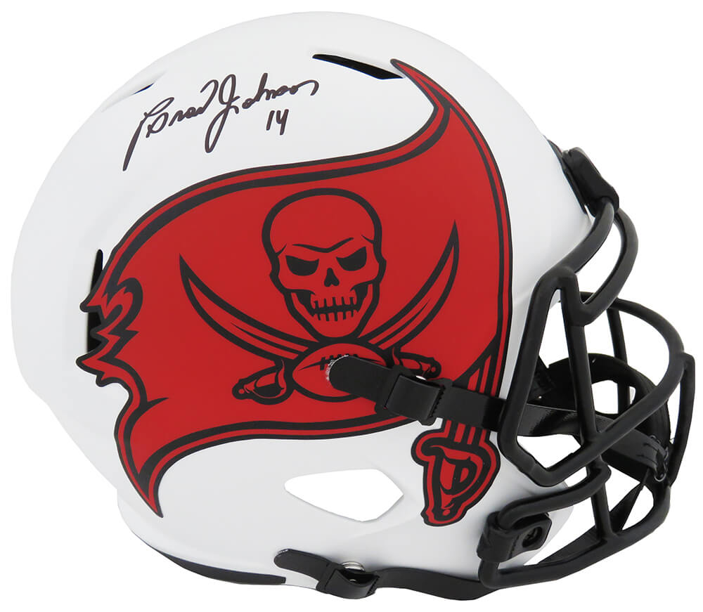 Brad Johnson Signed Tampa Bay Buccaneers Lunar Eclipse Riddell Full Size Speed Replica Helmet