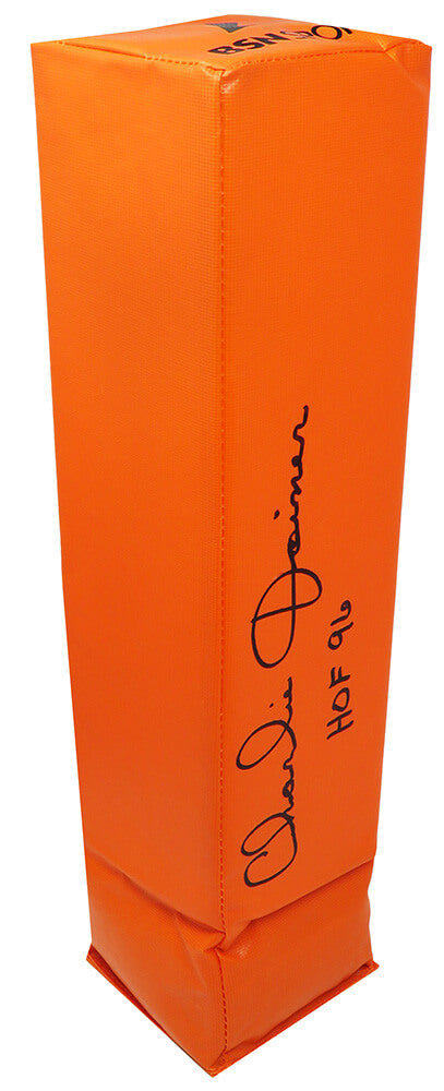 Charlie Joiner Signed Orange Endzone Football Pylon w/HOF'96