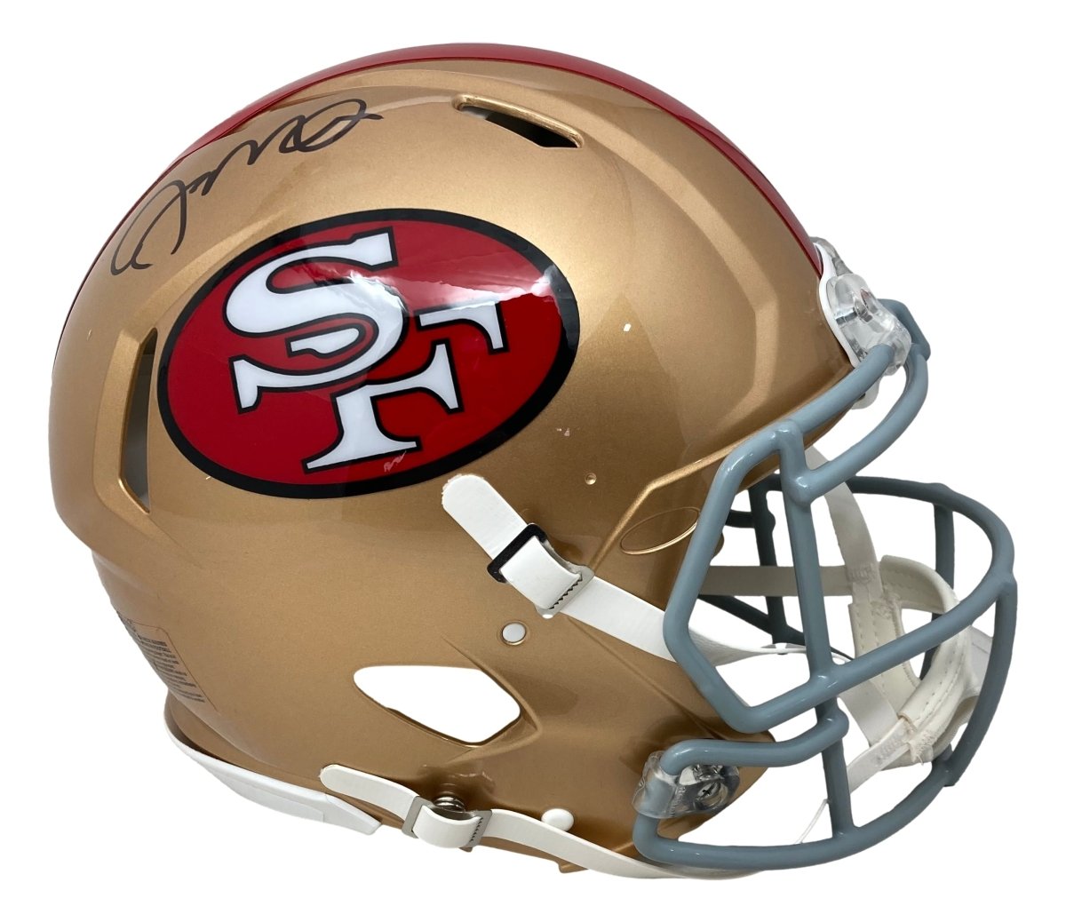 Joe Montana Signed San Francisco 49ers FS Throwback Authentic Speed Helmet JSA - Sports Integrity