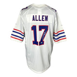 Josh Allen Signed Buffalo Bills White Nike Game Football Jersey BAS ITP - Sports Integrity