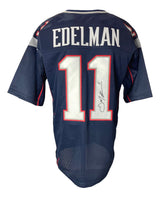 Julian Edelman Signed Custom Blue Pro-Style Football Jersey JSA ITP