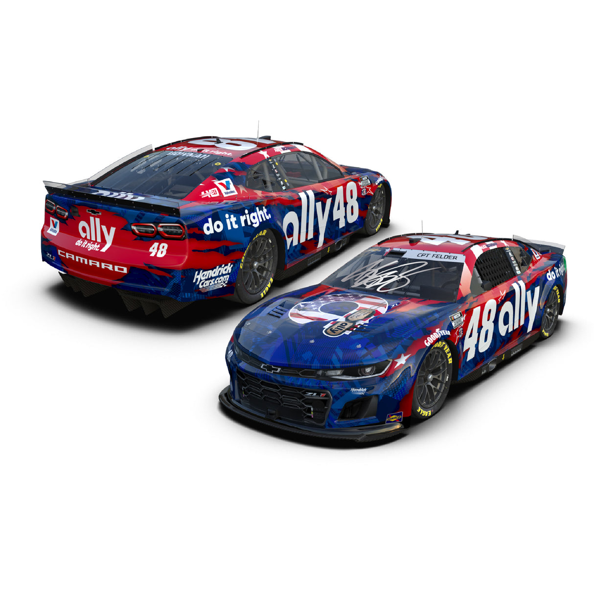 PRE-ORDER Alex Bowman 2024 Signed Ally Patriotic Diecast 1:24 (PA)