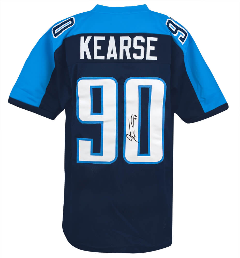 Jevon Kearse Signed Dark Blue Custom Football Jersey